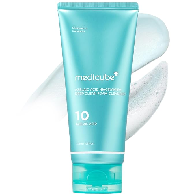 medicube Azelaic Acid Gummy Whip Cleanser | Cleansing Foam For Troubled Skin | Use After Spot Care & Excess Sebum Control | Niacinamide, Glycerin | Soothing, Pore Cleansing Face Wash | Korean Skincare-Velvo Beauty