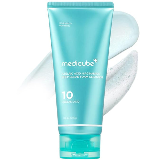 medicube Azelaic Acid Gummy Whip Cleanser | Cleansing Foam For Troubled Skin | Use After Spot Care & Excess Sebum Control | Niacinamide, Glycerin | Soothing, Pore Cleansing Face Wash | Korean Skincare-Velvo Beauty