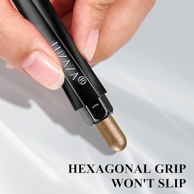 BROWN NEUTRAL Eyeshadow Stick Makeup 6PCS Set, Metallic Shimmer Matte Cream Eye Shadow Eyeliner Brightener Pencil Crayon - BROWN NEUTRAL-Velvo Beauty