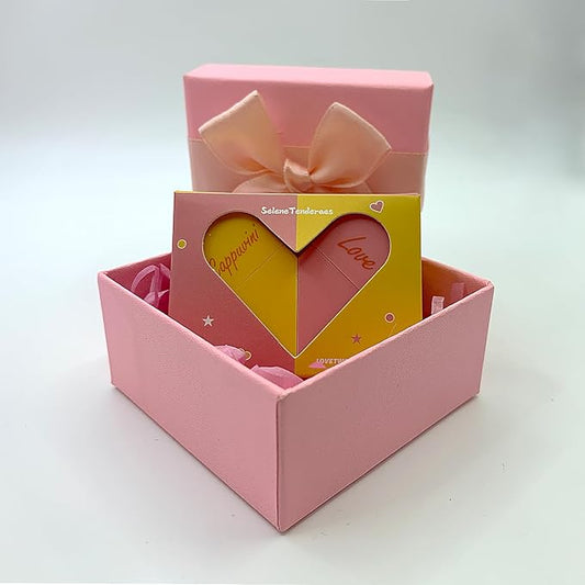 Heart Shaped Dual-use Deformable Lip Balm Stick - Honey, Peach. Repair, Keep Lips Moisturized,pink gift box,Gifts-Velvo Beauty