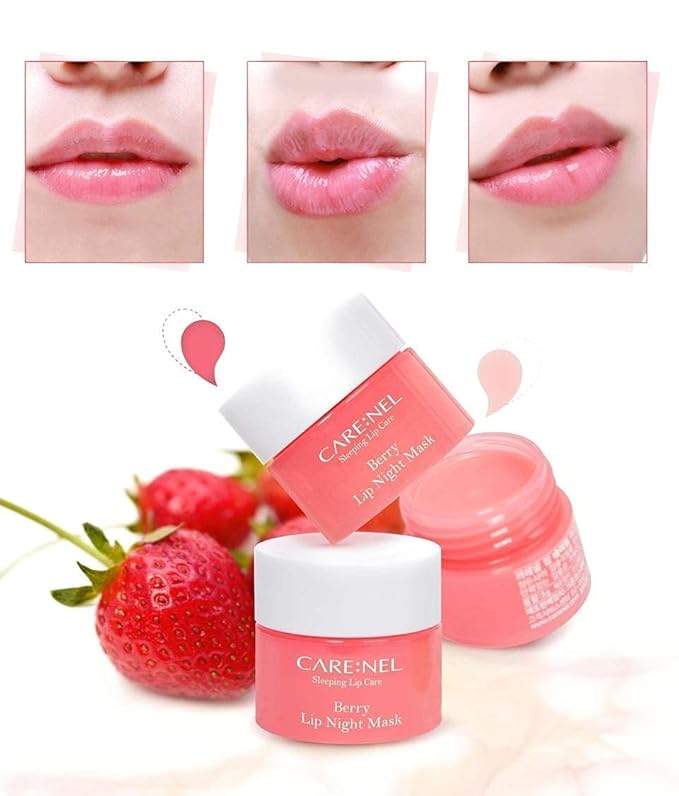 CARENEL Lip Sleeping Mask 5g (Berry 3Set) - Lip gloss Cream - Overnight Treatments Lip Balm-Velvo Beauty