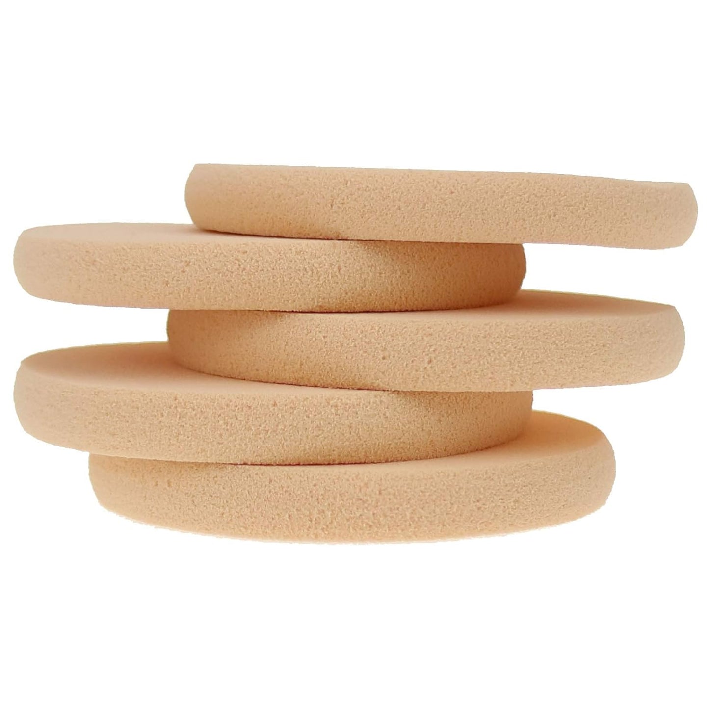 25 Pcs Women's Round Soft Makeup Beauty Eye Face Foundation Blender Facial Smooth Powder Puff Cosmetics Blush Applicators Sponges Use for Dry and Wet-Velvo Beauty