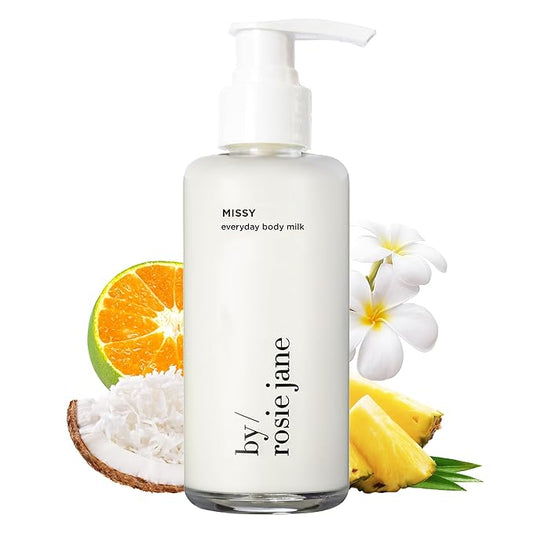 By Rosie Jane Everyday Body Milk (Missy) - Hydrating Toner & Body Moisturizer to Help Even Skin Tone - Infused with Soothing Aloe Vera and Turmeric Root to Promote Anti-Aging (5 Ounce)-Velvo Beauty
