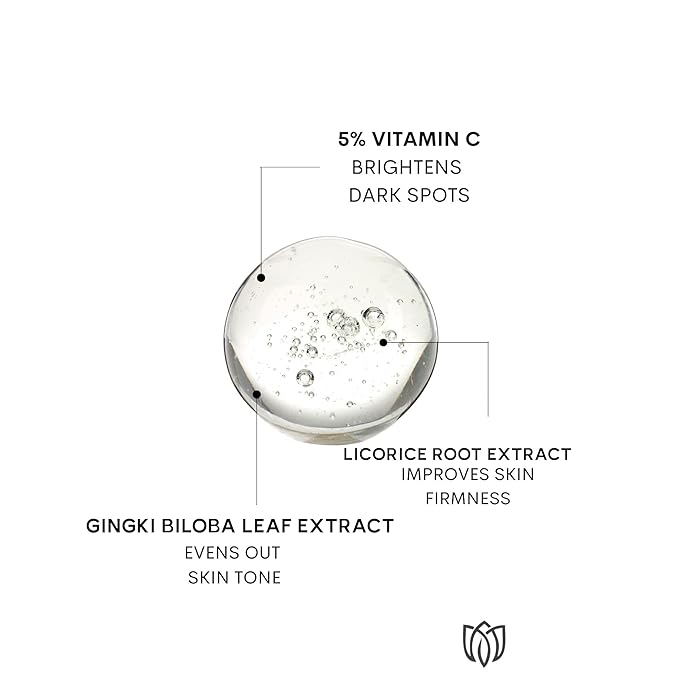 Vitamin C Facial Serum | Daily Antioxidant Support with Niacinamide, Licorice Root & Ginkgo Biloba | Hydrating & Nourishing Formula 30ml-Velvo Beauty