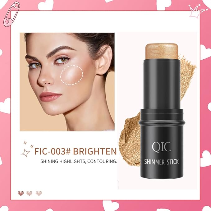 Face Sticks Trio, Blush Stick, Contour Stick, Highlighter Makeup Stick, Cream Blush Stick for Cheeks, Eyes and Lips, Facial Repair Bronzer Shading Stick, Smooth Shimmer Face Highlighter Wand-Velvo Beauty