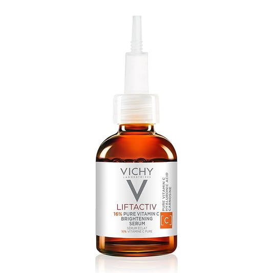 Vichy LiftActiv Vitamin C Serum For Face, Brightening Serum With 16% Pure Vitamin C + Hyaluronic Acid + Vitamin E, Improves Radiance & Firmness, Anti Aging, Protects Skin From Discoloration-Velvo Beauty