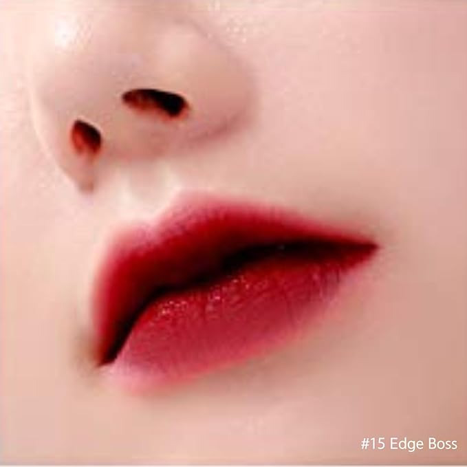 BBIA Last Velvet Lip Tint - Soft & Creamy Matte Finish Lip Stain, Blur Effect with Velvety Texture, Long-Lasting, High Pigment, Lightweight, Non-Drying, Korean Lip Makeup (15 EDGE BOSS)-Velvo Beauty