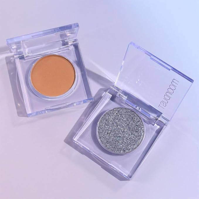 Monochrome Pressed Eyeshadow, Waterproof Neutral Powde Mini Eyeshadow, sombras para ojos, Talc, Paraben & Cruelty Free (H08#Matte Brown)-Velvo Beauty
