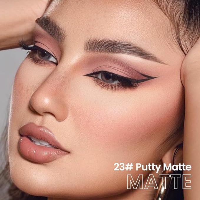 evpct Putty Matte Cream Eye Shadow Brightener Sticks Set for Eyes, Putty Matte Pencil Eye shadow Applicator Stick Pen Palette Makeup Waterproof sombras en crema para ojos 23#-Velvo Beauty