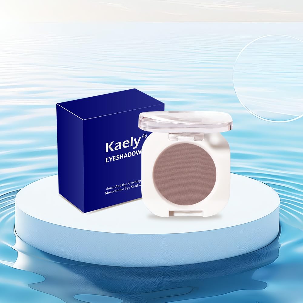 Single Matte Eye Shadow Palette Makeup, Light Cocoa Matte Eyeshadow for Women, Monochrome Eye Shadow Makeup, Pigmented Waterproof Sombras Para Ojos, Vegan, Talc, Paraben & Cruelty Free, 18-Velvo Beauty