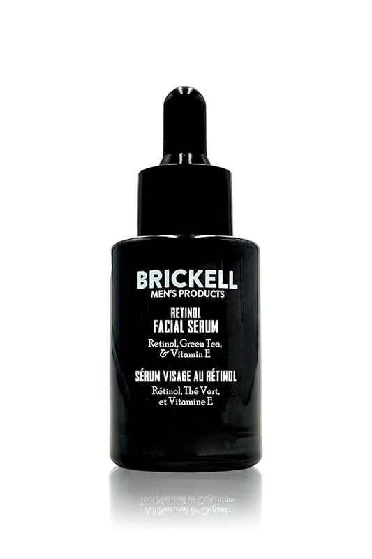 Brickell Men's Retinol Skin Care Serum Treatment For Firming Face Lines & Eye Wrinkles, Deep Hydrating Facial Skincare Serum For Anti-Aging, Fragrance Free, 1 Ounce-Velvo Beauty