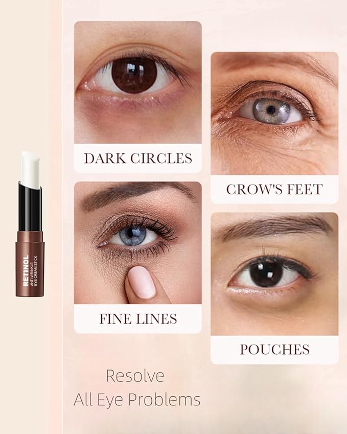 Retinol Eye Stick Under Eye Cream Anti Aging Eye Balm Reduces Fine Lines and Dark Circles-Velvo Beauty