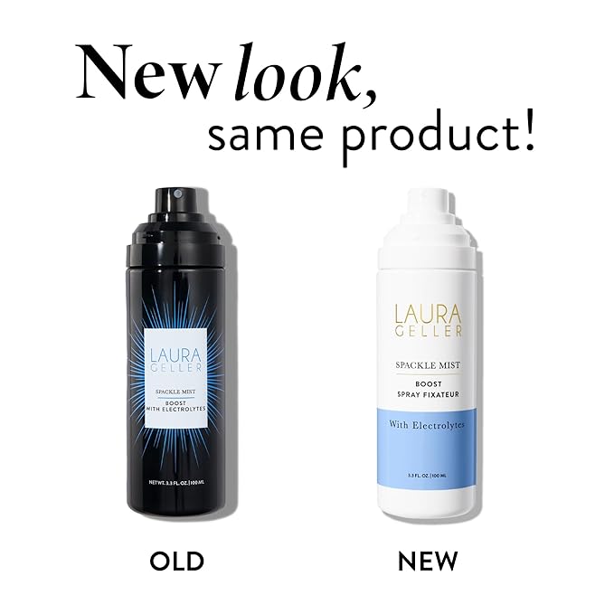 LAURA GELLER NEW YORK Spackle Mist Boost Setting Spray with Electrolytes - Long-Lasting Makeup Spray with Blue Light Protection - Dewy Skin Makeup Setting Spray-Velvo Beauty