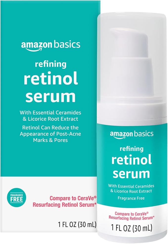 Amazon Basics Retinol Serum for Face, 1 Fluid Ounce, 1-Pack-Velvo Beauty