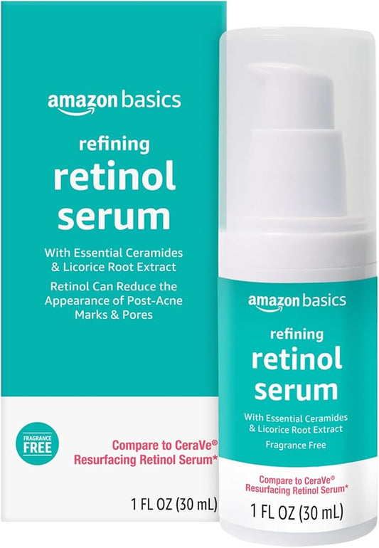 Amazon Basics Retinol Serum for Face, 1 Fluid Ounce, 1-Pack-Velvo Beauty