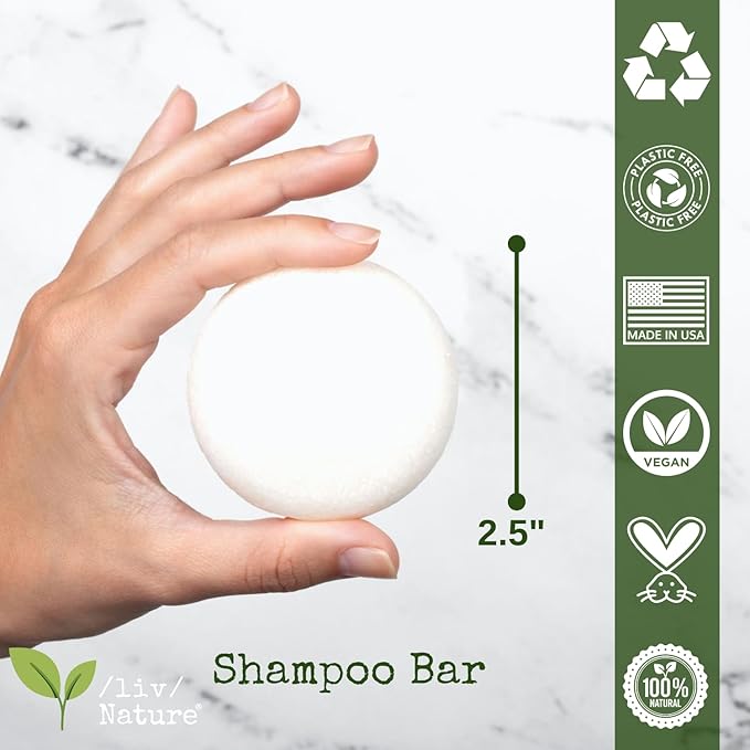 Shampoo Bar and Conditioner Set with Travel Case | Strengthen and Repair Dry Hair | Coconut, Castor Oil, Shea Butter | Made in USA | 2-pk-Velvo Beauty
