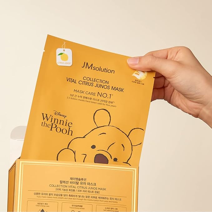 JMsolution Disney Collection Vital C mask- Brightening Elastic -Korean Skin care facial mask 10EA-Velvo Beauty