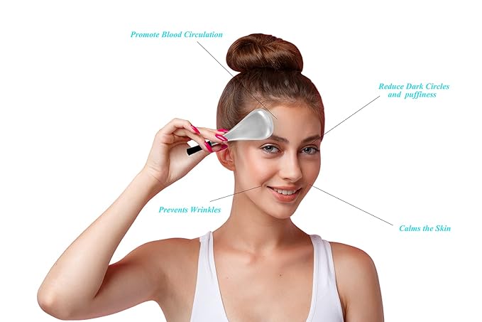 Cryo Sticks Ice Globes for Woman Face&Eyes,Unbreakable Stainless Steel Beauty Facial Massager for Gifts,Cooling Rollers Skin Care for Face Dark Circles,Puffiness& Wrinkles-Velvo Beauty