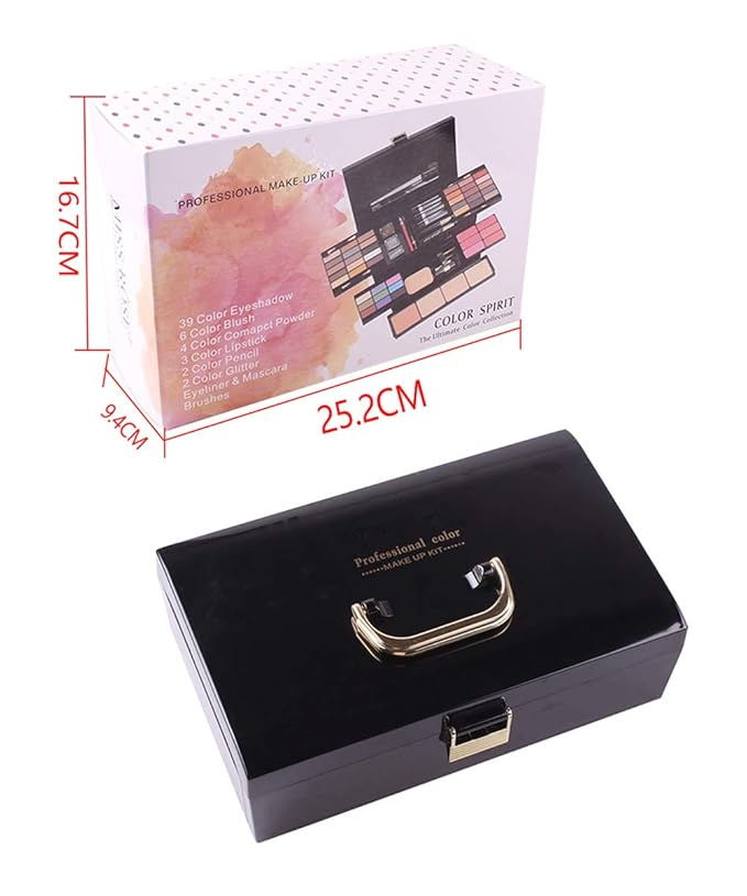 Professional 39 Colors Eyeshadow Palette All-in-one Cosmetic Makeup Gift Set including Matte Shimmer Highly Pigmented Eye Shadows, Blush, Pressed Powder and Lipstick-Velvo Beauty