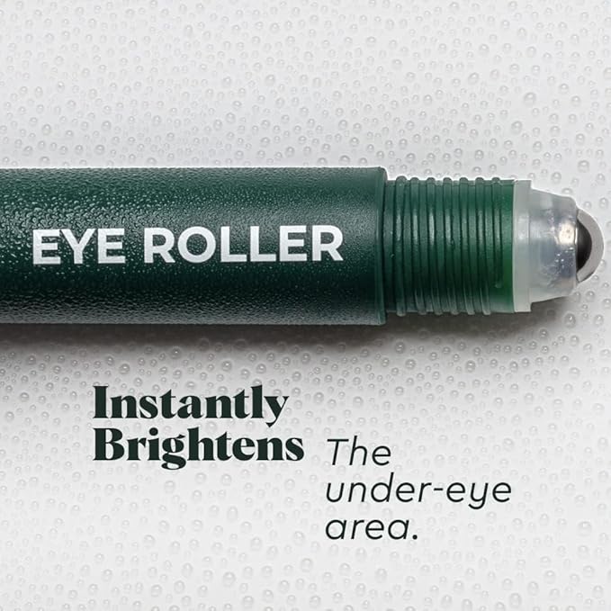 Wolf Project Under Eye Roller - Korean Beauty, with Caffeine, Vitamin C and Peptides - Energizing Serum for Dark Circles and Puffiness, Fine Lines, Wrinkles - Gel-Based Brightening Cream-Velvo Beauty