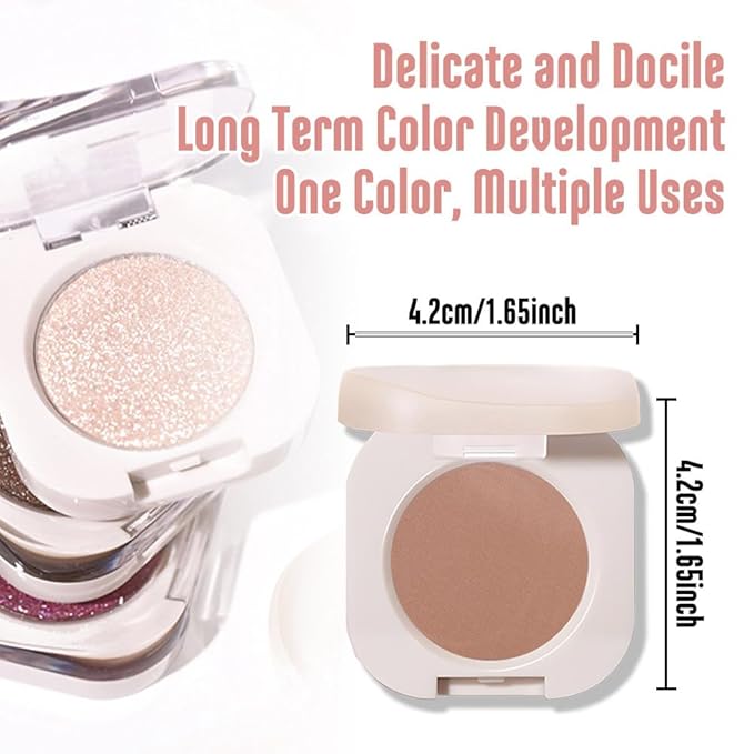 Pressed Single Matte Eyeshadow Palette, Brown eyeshadow For Old Women, Pigmented Waterproof Sombras Para Ojos, Single Pressed Powder Vegan, Talc, Paraben & Cruelty Free(05)-Velvo Beauty