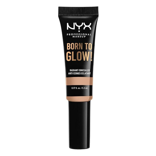 NYX PROFESSIONAL MAKEUP Born To Glow Radiant Concealer, Medium Coverage - Natural-Velvo Beauty