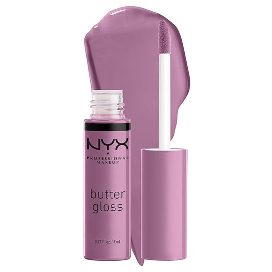 NYX PROFESSIONAL MAKEUP Butter Gloss, Non-Sticky Lip Gloss - Marshmallow (Muted Lilac)-Velvo Beauty