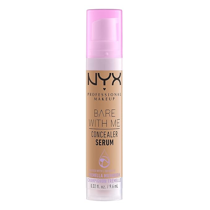 NYX PROFESSIONAL MAKEUP Bare With Me Concealer Serum, Up To 24Hr Hydration - Medium-Velvo Beauty