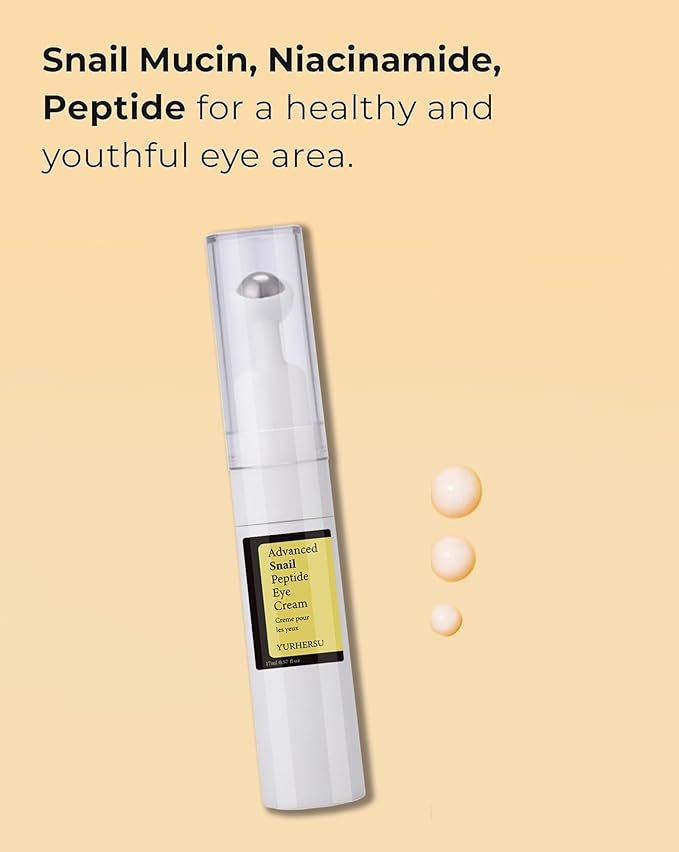 Moisturizing and hydrating snail peptide eye cream can tighten the eye, improve the dark circles around the eyes, and weaken the fine lines of the eye essence-Velvo Beauty