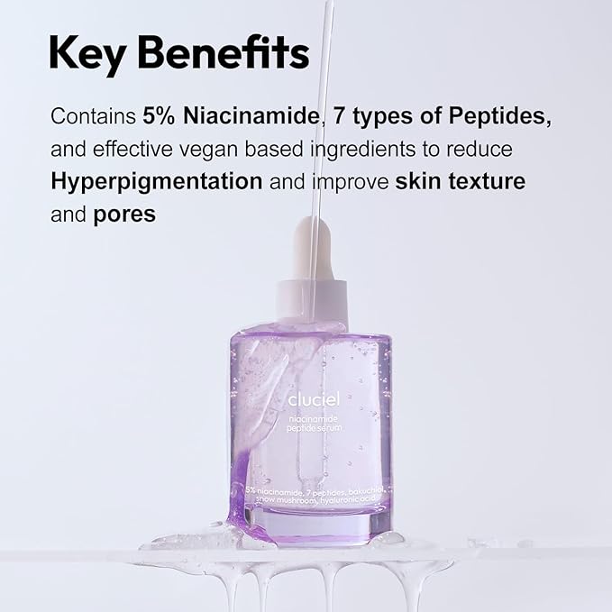 Niacinamide Peptide Serum I Repairing Serum, Targets Dullness, Dark Spots, Hyperpigmentation, Blemishes, Pore Care, Korean Glass skin (50ml / 1.69 fl.oz)-Velvo Beauty