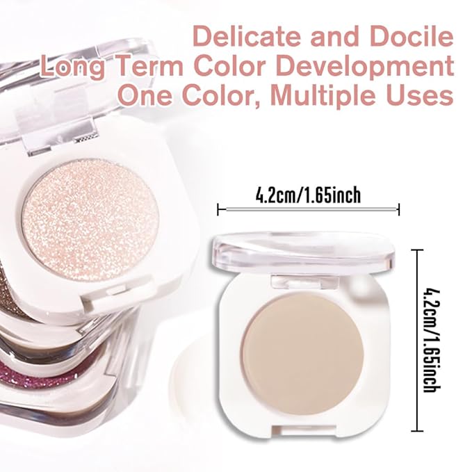 Light Nude Single Matte Eyeshadows Makeup, Neutral Powde Eye Shadow for Women, Skin Singles Matte Eyeshadow Palette Pigmented Waterproof, sombras para ojos, Blendable, Girls Eyeshadow Gift 06-Velvo Beauty