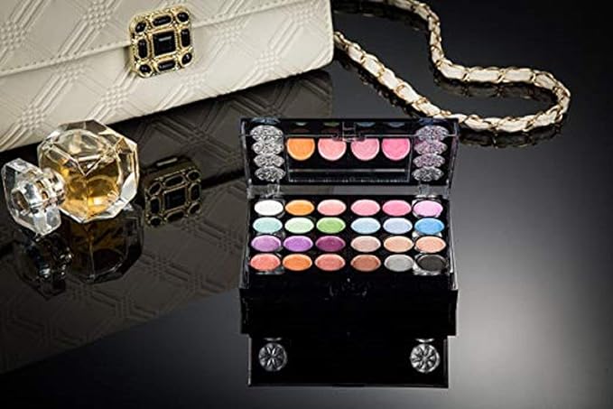 Eyeshadow Palette LT Makeup Palette 37 Bright Colors Matter and Shimmer Lip Gloss Blush Brushes Cosmetic Makeup Eyeshadow Highly Pigmented Palette for Girls Festival Birthday Gift Concealer Makeup Kit-Velvo Beauty