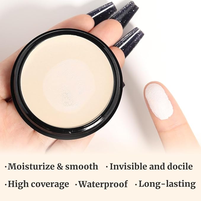 Kaely Color Correcting Concealer,Cream Pot Concealer Full Coverage,under Eye Concealer Palette for Conceals Dark Circles,Waterproof Foundation Face Makeup,02 Fair-Velvo Beauty