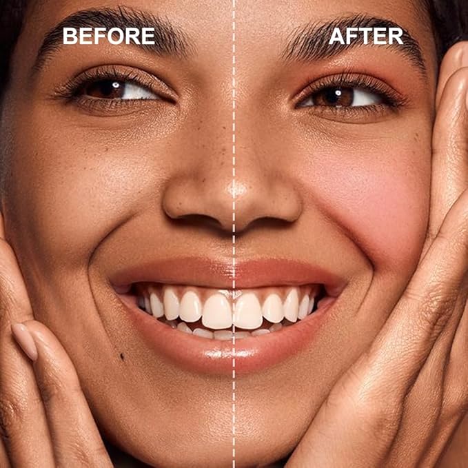 Multi-Use Makeup Cream Blush Stick, Unidollss 3-in-1 Buildable Blush Stick for Cheeks, Eyes, and Lips, Hydrating formula, All day wear, Easy Application with Thumb Puff Included (01 WHISPER)-Velvo Beauty