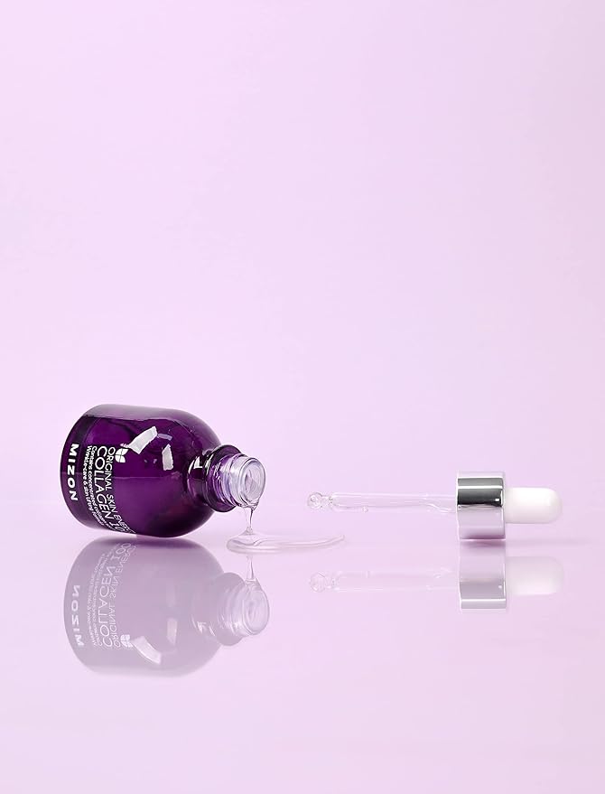 MIZON Collagen 100 Korean Ampoule with Concentrated Marine Collagen Elasticity Booster Serum Peptides Deep Hydration (1.01 fl. oz)-Velvo Beauty