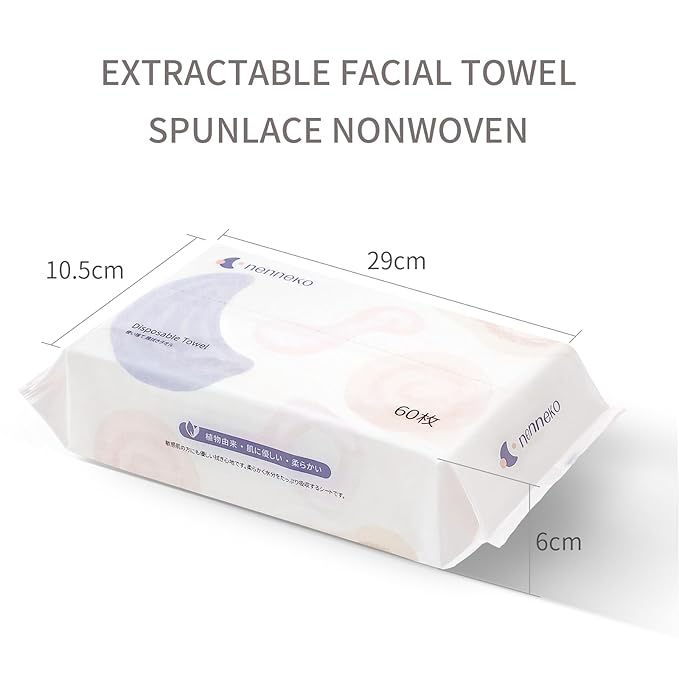 Disposable Face Towel XL Facial Wipes - Organic Vegan Biodegradable Face Towels,Ultra Soft Thick Wash Cloths for Adults and Baby, 100% Cotton Dry Wipes for Washing and Drying-Velvo Beauty