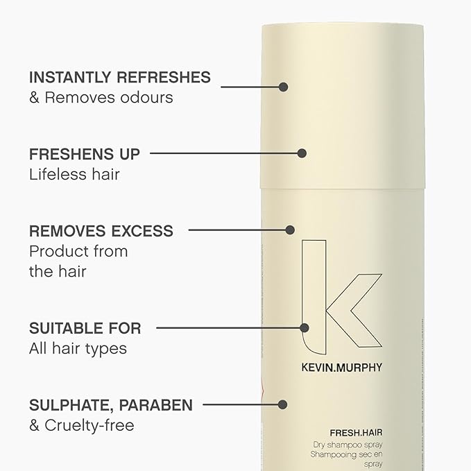 KEVIN.MURPHY FRESH.HAIR - Dry Shampoo Spray - For All Hair Types - Sulphate-Free Dry Shampoo - 100 mL / 3.4 oz-Velvo Beauty