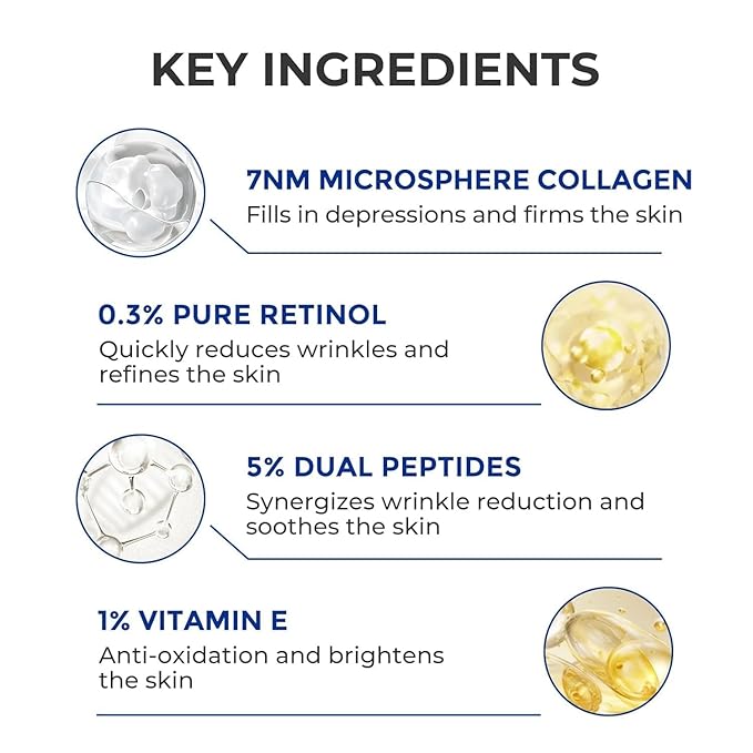 Retinol Serum for Face, Anti Aging Serum, Retinoid Collagen with Vitamin E Resurfacing Facial Rapid Fine Lines Repair, Brightening Pore Minimizer for Face Daily Skin Care Treatment 1oz-Velvo Beauty