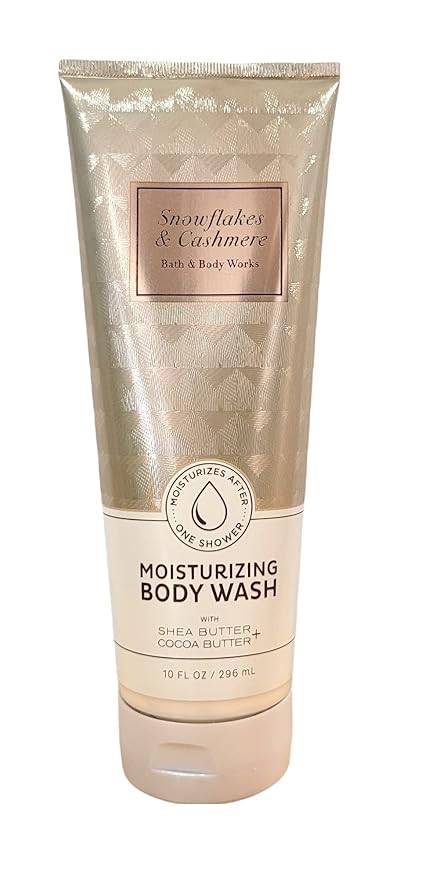 Bath and Body Works Moisturizing Body Wash 10 oz (Snowflakes & Cashmere)-Velvo Beauty