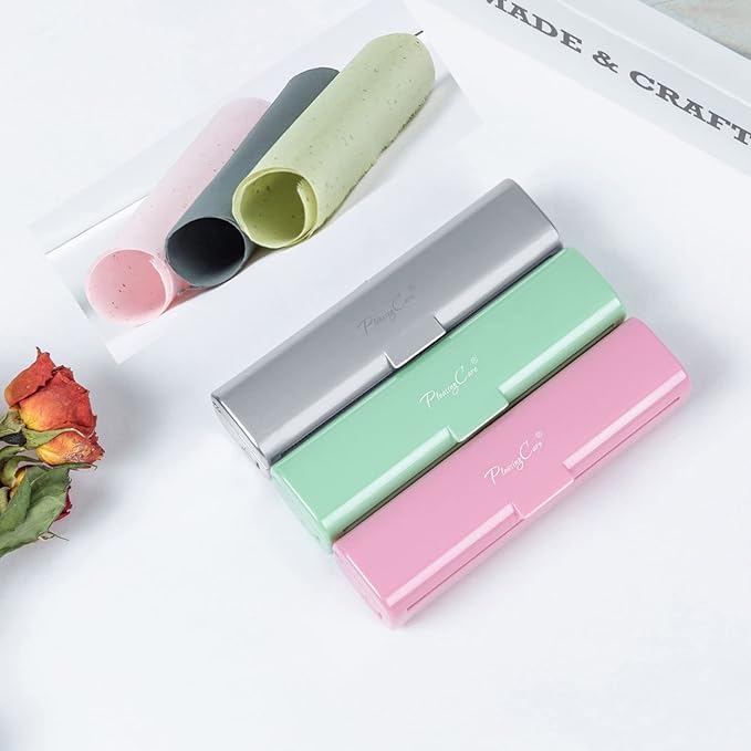 Natural Oil Blotting Paper Roll, Refillable Compact Dispenser No Shine Sheets, Absorb Excess Shine on Face or Scalp Instantly, Men and Women Facial Skin Care or Make Up Must Have (Green Tea)-Velvo Beauty