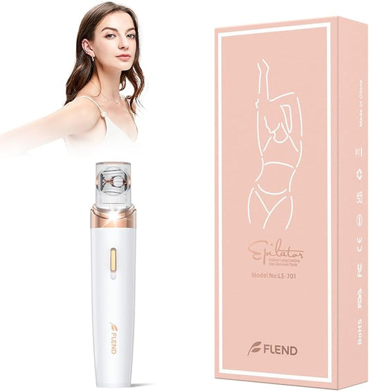 Epilator,2 in 1Epilator for Women Rechargeable,Womens Electric Shaver with LED Light,Hair Removal,Hair Removal for Women Legs/Face/Bikini/Arms,Smooth Epilator Trimmer Travel Kit Set,Simple to use-Velvo Beauty