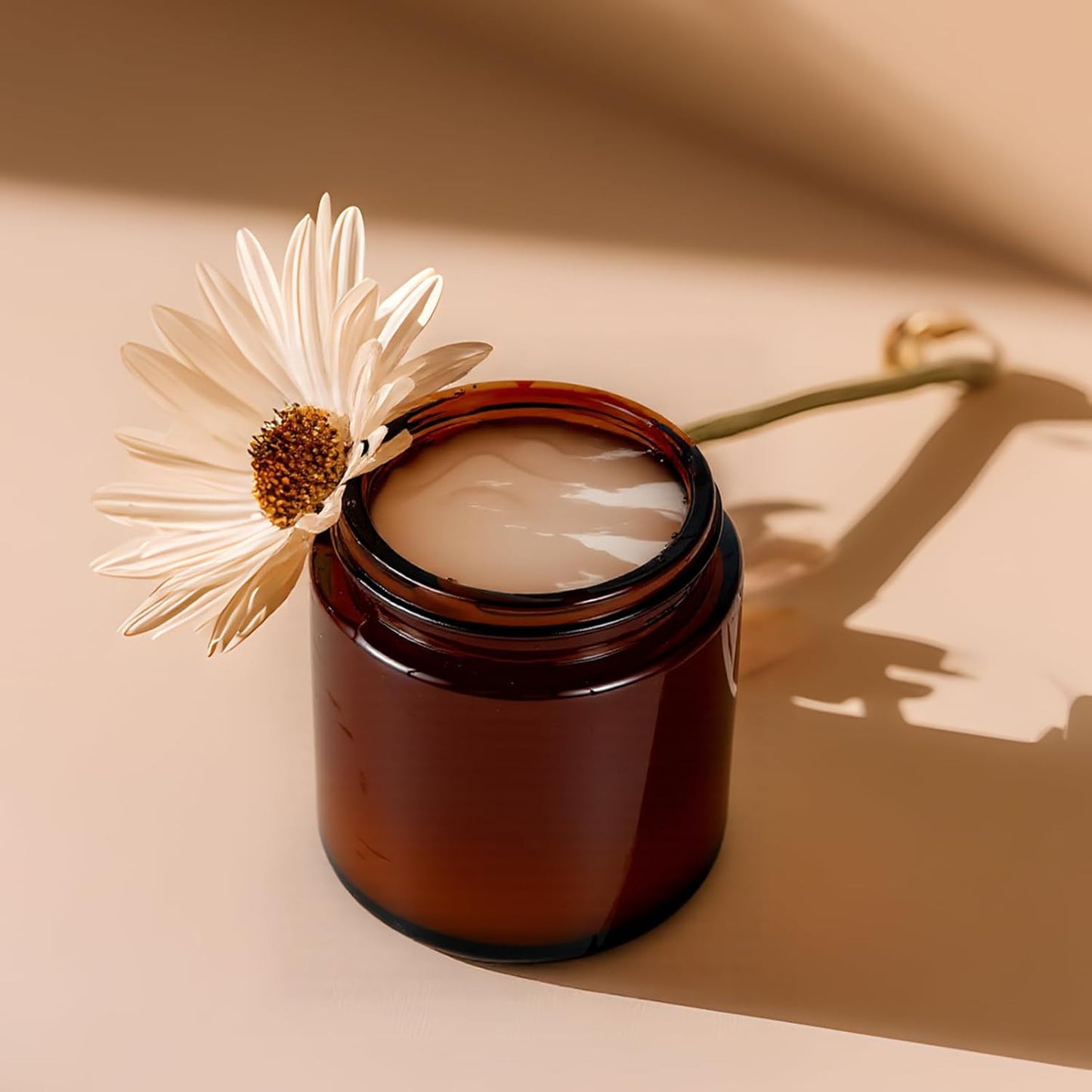 4 oz Glass Jars with Lids, Hoa Kinh 40 Pack Amber Small Glass Jars with Black Lids Empty Cosmetic Containers Airtight Round Glass Jar for Lotions, Powders and Ointments-Velvo Beauty