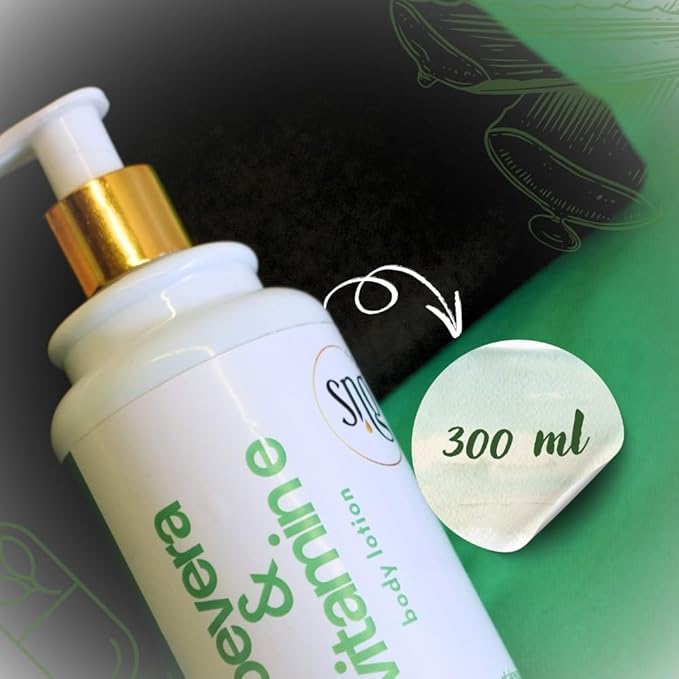 Aloe Vera Lotion for Dry Skin - Hand & Body Moisturizing Vitamin E Lotions 10.14 Fl Oz - Waterlily, Argan oil and Almond oil Extracts Skincare-Velvo Beauty