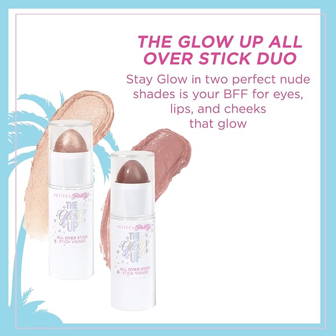 Petite 'n Pretty Multi Stick for Eyes, Lips & Cheeks, 2-Pack (Stay Golden) - Makeup for Kids, Tweens, Teens - Creamy & Shimmery, Made in the USA-Velvo Beauty