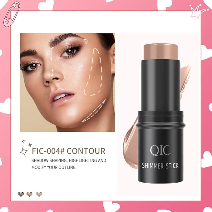 Face Sticks Trio, Blush Stick, Contour Stick, Highlighter Makeup Stick, Cream Blush Stick for Cheeks, Eyes and Lips, Facial Repair Bronzer Shading Stick, Smooth Shimmer Face Highlighter Wand-Velvo Beauty