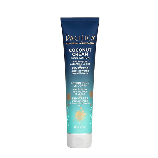 Pacifica Coconut Cream Body Lotion – Moisturizing Coconut & Vanilla Body Cream w/Aloe, Vitamin E & Chamomile for Soft Skin, Soothing Hydration for Dry Skin Lightweight Non-Greasy Vegan & Cruelty-Free-Velvo Beauty