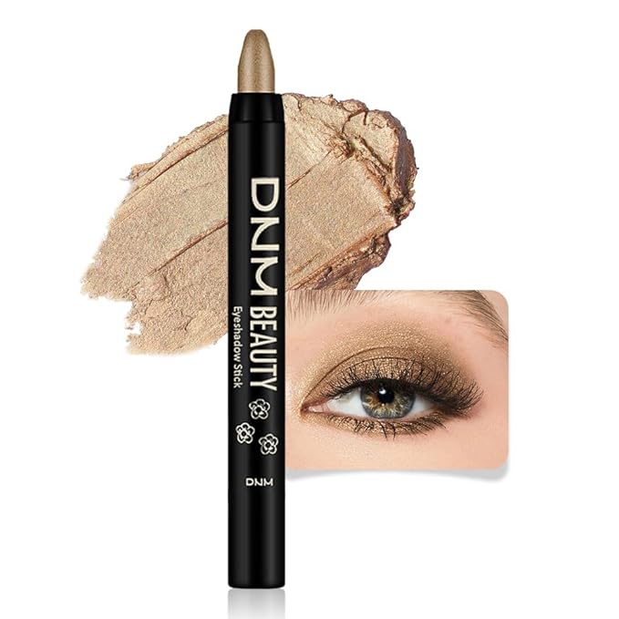 evpct Light Khaki Shimmer Cream Eye Shadow Brightener Sticks Set for Eyes, Khaki Shimmery Matte Pencil Eye shadow Applicator Stick Pen Palette Makeup Waterproof sombras en crema para ojos 04#-Velvo Beauty