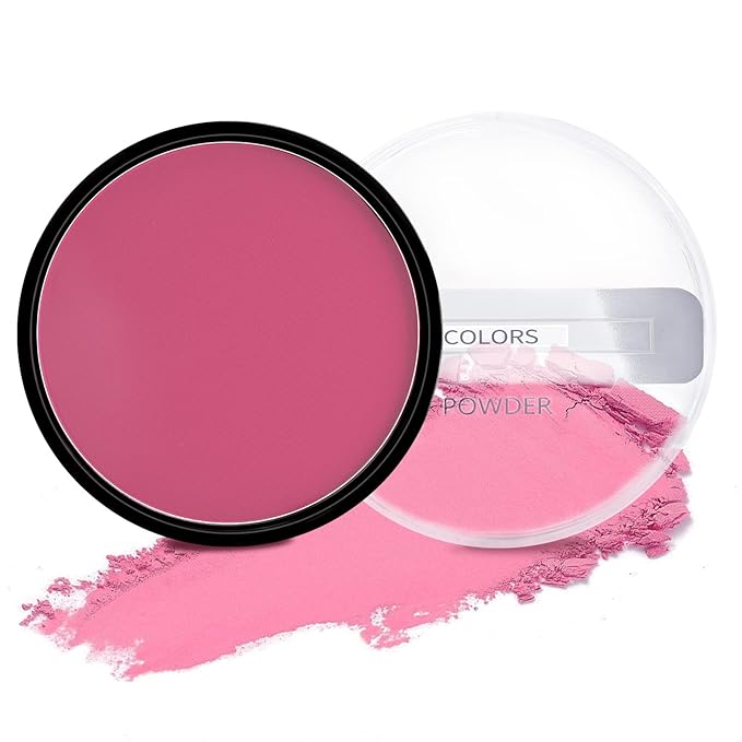 Boobeen Powder Blush Matte Blush, Highly Pigmented Beauty Cream Blush Palette for Create A Natural Cheek Flushed Look, Rich Colors-Velvo Beauty