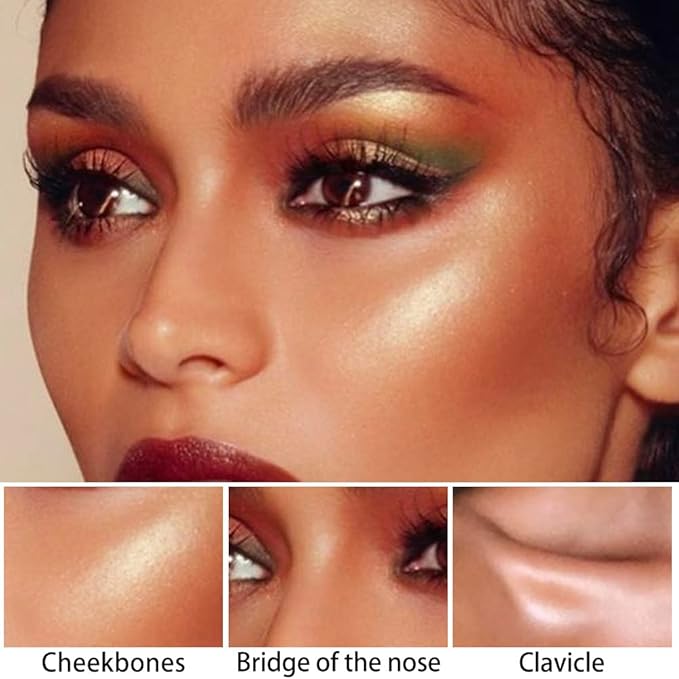 evpct 2Pcs Cream Contour Foundation Stick for Neutral Skin, Highlighter & Bronzer Pen Face Brightens & Shades Pencil Highlighting Shade Longwear Makeup Highlight Bronzer Shaping Trimming Stick, 01&03-Velvo Beauty