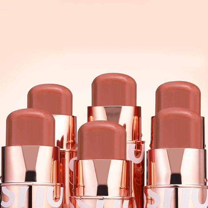 Cream Blush Stick for Cheeks Makeup,Waterproof Blush Face Stick Multi-Use Lip and Cheek Tint,Matte Finish Lightweight Easy to Blend Natural Cream Blusher Makeup for All Skin Tones-Coral Red-Velvo Beauty